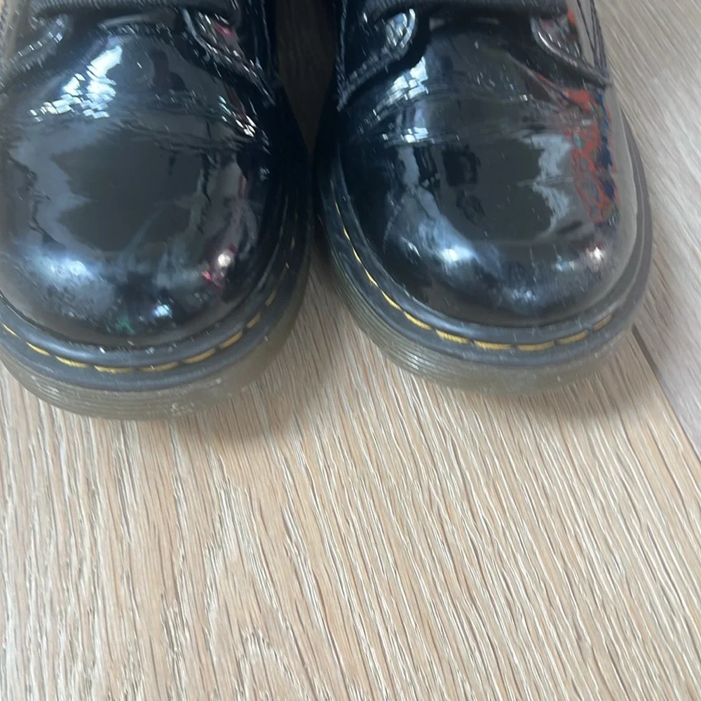 Doc Marten’s Black Patent Leather Boots - 1460J Style. Size‎ 2.